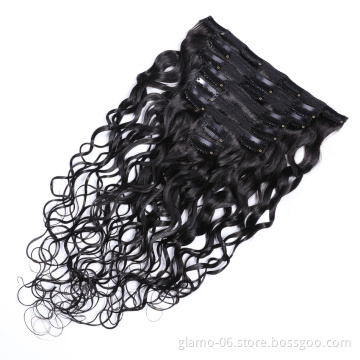 Cheveux Humain Human Hair 4C Human Hair Clip Ins Bleaching Hair Extensions